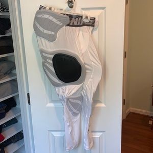 Nike Pro HyperStrong White Hard Plate Football Pants 850920-100 MSRP $125